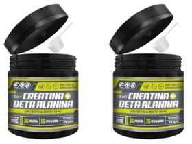 Kit 2x Creatina + Beta Alanina 2 em 1 100% Pura 200g FNB