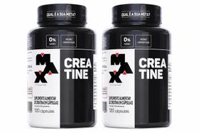 Kit 2x Creatina Creatine Max Titanium Monohidratada 120cap Com Nota Fiscal