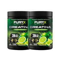 Kit 2x Creatina De Sabor Monohidratada Limão Furyx
