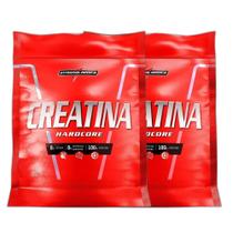 Kit 2x Creatina Hardcore Reload Pouch 1Kg - Integralmedica