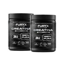 Kit 2x Creatina Monohidratada 100 Pura, 300g Furyx