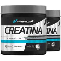 Kit 2X Creatina Monohidratada 100% Pura 3G Bodyaction 150G