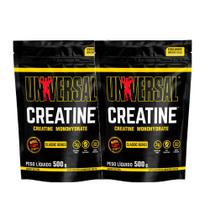 Kit 2x Creatina Monohidratada 500g Refil - Universal Nutrition