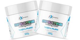 Kit 2x Creatina Monohidratada Pura FX Sports 300g cada