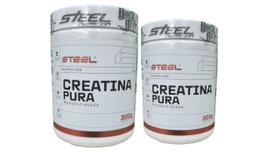 Kit 2x Creatina Pura 300G - Steel Nutrition - 100% Pura