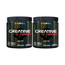 Kit 2x Creatina Turbo Monohidratada Sem Sabor 300g Black Skull Kit 2x Creatina Turbo Monohidratada Sem Sabor 300g Black Skull
