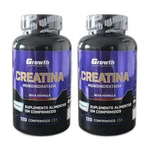 Kit 2x creatinas creapure 120caps growth