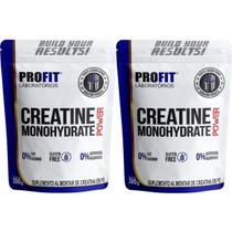 Kit 2X Creatine Monohydrate Power - 300g Refil Sem Sabor - Profit Kit 2X Creatine Monohydrate Power - 300g Refil Sem Sabor - Profit
