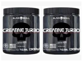 Kit 2x Creatine Turbo 300g Black Skull