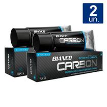 Kit 2X Creme Dental Bianco Carbon Detox Pró-Esmalte com Carvão Ativado 10
