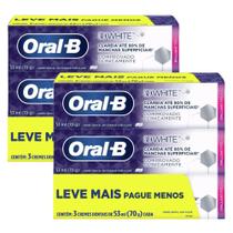 Kit 2X Creme Dental Oral-B 3D White Leve 3 Pague 2 com 70g cada