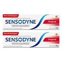 Kit 2x Creme Dental Sensodyne Original para Dentes Sensíveis 50g Kit 2x Creme Dental Sensodyne Original para Dentes Sensíveis 50g