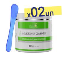 Kit 2x Creme Emoliente 400g Eccos Trieta 10% Nano Amolecedor de Cravos, Comedões - Limpeza de Pele