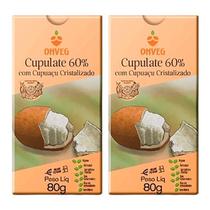 Kit 2X: Cupulate 60% Com Cupuaçu Cristalizado Onveg 80G