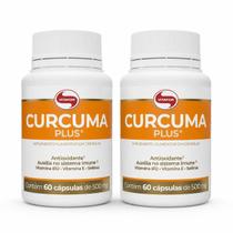 Kit 2x Cúrcuma Plus 500mg Vitafor 60 Cápsulas