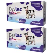 KIT 2X DESLAC Lactase 10.000 FCC 30 comprimidos - Maxinutri KIT 2X DESLAC Lactase 10.000 FCC 30 comprimidos - Maxinutri