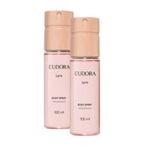 Kit 2x Desodorante Body Spray Eudora Lyra 100ml