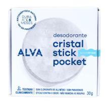 Kit 2X: Desodorante Cristal Pocket Personal Care Alva 30G