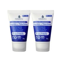 Kit 2x Desodorante Natuseiva Ácido Hialurônico 50g Protege 48h, Hidrata e Acalma Sem Alumínio