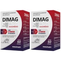 KIT 2X DIMAG ULTRA (5 mangésios) 60 cápsulas - Maxinutri