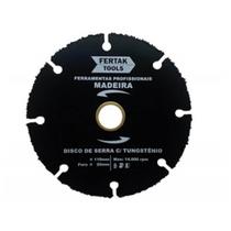 Kit 2X Disco para Madeira com Tungstênio 110 X 20 Mm Fertak 280010