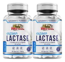 Kit 2x Enzima Lactase 10000 Fcc - 60 Cápsulas 750mg