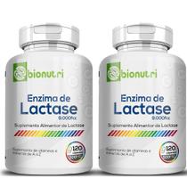Kit 2x Enzima Lactase 120 Cápsulas 500mg Bionutri - Intolerância a Lactose