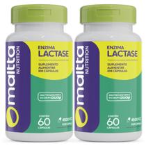 Kit 2x Enzima Lactase Suplemento Alimentar 120 Cápsulas Digestivas Oferta Lactose Rápida Absorção Kit 2x Enzima Lactase Suplemento Alimentar 120 Cápsulas Digestivas Oferta Lactose Rápida Absorção