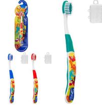 Kit 2x Escova de Dente Saúde bucal infantil com diversão