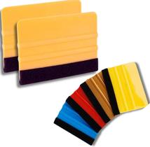 Kit 2x Espátula Flexível Revestida Feltro P/ Envelopamento