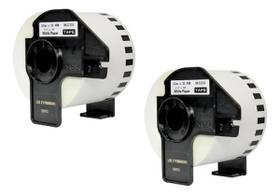 Kit 2x Etiqueta Térmica Dk-22205 Compatível Ql-500 Ql-810w - Kit 2x Etiqueta Térmica Dk-22205 Compatível Ql-500 Ql-810w -