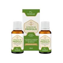 Kit 2x EXTRATO DE PROPOLIS VERDE 30ML - HERBOLAB A