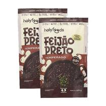 Kit 2X: Feijão Preto Temperado Holyfoods 120G