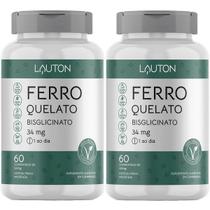 Kit 2X Ferro Quelato Bisglicinato - 60 Comprimidos - Lauton Nutrition Kit 2X Ferro Quelato Bisglicinato - 60 Comprimidos - Lauton Nutrition