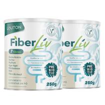 Kit 2x Fibra Prebiotico FiberLiv 7 Fibras 250g - Lauton Kit 2x Fibra Prebiotico FiberLiv 7 Fibras 250g - Lauton
