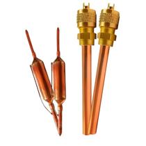 Kit 2X Filtro Secador Geladeira Com Sílica + Válvula Schrader