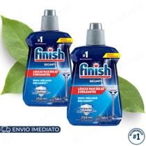 Kit 2x Finish Secante Abrilhantador para Lava Louças 250ml Original Brilho e Secagem Rápida
