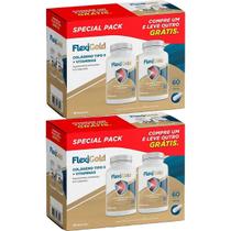 Kit 2X Flexigold Special Pack - 30 Cápsulas +30 Cápsulas Grátis - Herbamed Kit 2X Flexigold Special Pack - 30 Cápsulas +30 Cápsulas Grátis - Herbamed