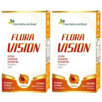 KIT 2X Floran Vision (Luteína, Astaxantina, Zeaxantina e Vitaminas) 60 Cáps - Flora Nativa