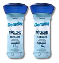 Kit 2x Flutuador Com Pastilha Tri-cloro Para Piscina 1,6kg Domclor Kit 2x Flutuador Com Pastilha Tri-cloro Para Piscina 1,6kg Domclor