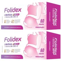 KIT 2X Folidex (Metilfolato + Vitaminas E, B6 e B12) 60 cápsulas - Maxinutri