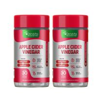Kit 2x Frascos Apple Cider Vinegar Com Vinagre De Maçã e Vitamina B12, Rico em Beterraba, 60 Cápsulas- Denavita