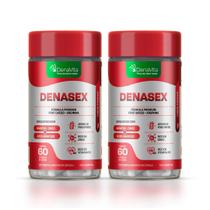 Kit 2x Frascos Denasex - Arginina, Magnésio, Zinco, Vitamina B6, 8x1, 120 Cápsulas - Lançamento - Denavita