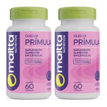 Kit 2x Frascos Óleo de Prímula Suplemento Alimentar Natural Concentrada Original - Duom 120 Cápsulas