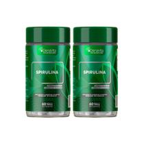 Kit 2x Frascos Spirulina Pura - Rico em Proteínas + Vitamina C + Selênio - Superfoods - Denavita