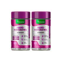 Kit 2x Frascos Trans Resveratrol + Vitamina C + Licopeno - Antioxidante - Denavita