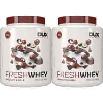 Kit 2X Fresh Whey - 450g Chocolate e Avelã - Dux Nutrition Kit 2X Fresh Whey - 450g Chocolate e Avelã - Dux Nutrition