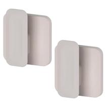 Kit 2x Gancho de Parede Toalha Roupas Adesivo Ou Bege