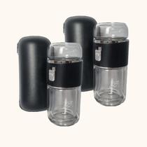 Kit 2X: Garrafa Vidro Com Infusor E Case Para Chá Ah Natu Kit 2X: Garrafa Vidro Com Infusor E Case Para Chá Ah Natu