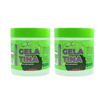 Kit 2x Gelatina Hidratação Definição De Cachos E Volume Maçã Verde 500g Naxos Kit 2x Gelatina Hidratação Definição De Cachos E Volume Maçã Verde 500g Naxos